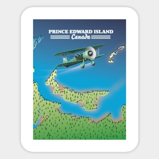 Prince Edward Island, Canada beautiful map Sticker